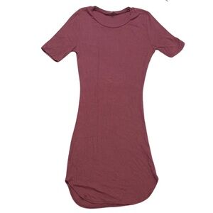 Charlotte Russe Ribbed Mauve Top